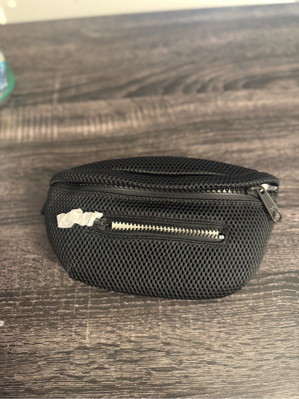 Dagne Dover Air Mesh Fanny pack in color Onyx
